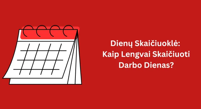 kaip vartoti dienu skaiciuokle